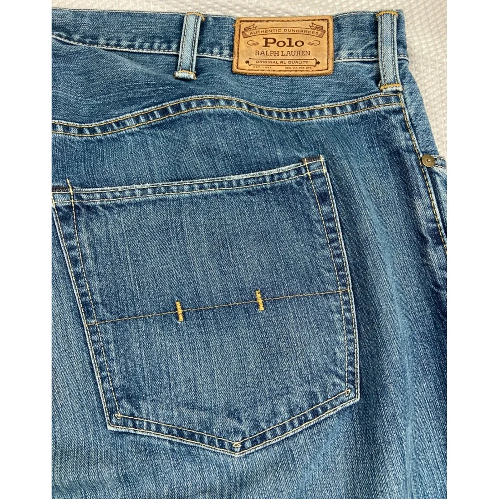 Polo Ralph Lauren Jeans‎ Mens 46Bx30 Blue Authentic Dungarees Straight Leg Denim